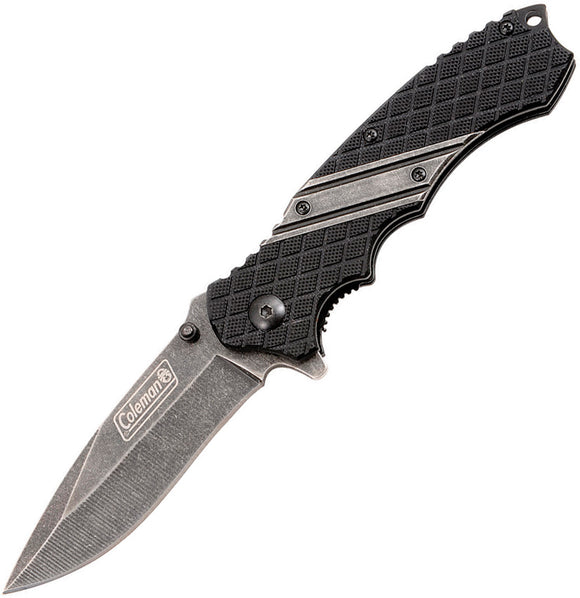 Coleman Linerlock A/O Black G10 Folding Stainless Drop Point Pocket Knife N1017
