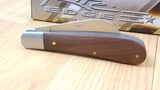 Rite Edge 4" Closed Hawkbill Wood Handle Electricians Folding Knife 210595