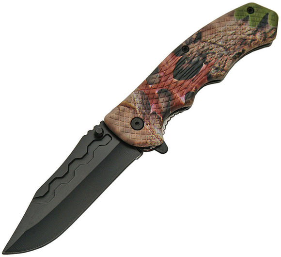 China Made Folder Camo Stealth Assisted Folding Knife 300408