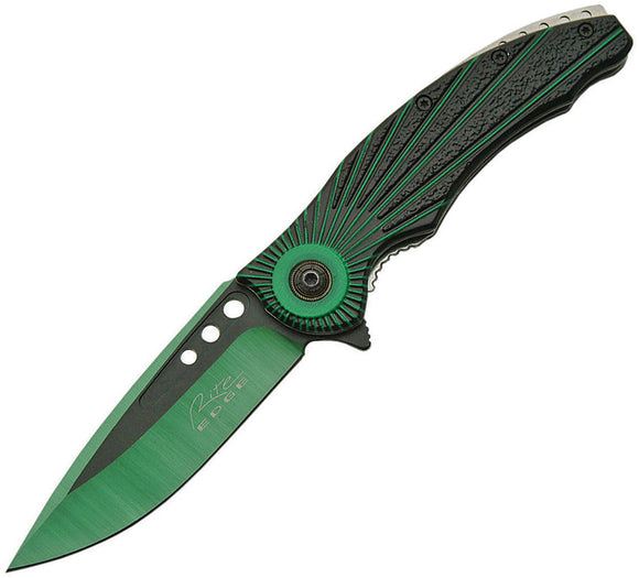 Rising Sun Linerlock A/O Green Assisted Folding Knife 300419gn