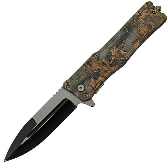 China Made Camo Linerlock A/O Assisted Folding Knife 300513cm