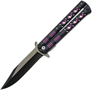 China Made Fly Linerlock A/O Pink Assisted Folding Knife 300514pk