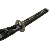 Air Dragon Katana Black Cord Wrapped 1045 Carbon Steel Sword w/ Scabbard 926986