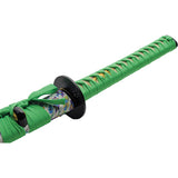 Lucky Spring Katana Green Wrapped 1045 Carbon Steel Sword w/ Scabbard 926990