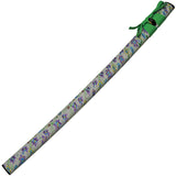 Lucky Spring Katana Green Wrapped 1045 Carbon Steel Sword w/ Scabbard 926990