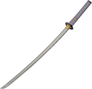 Pastel Spring Katana Purple Wrapped 1045 Carbon Steel Sword w/ Scabbard 926991