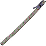 Pastel Spring Katana Purple Wrapped 1045 Carbon Steel Sword w/ Scabbard 926991