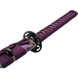 Growling Dragon Katana Purple Wrapped 1045 Carbon Steel Sword w/ Scabbard 926995