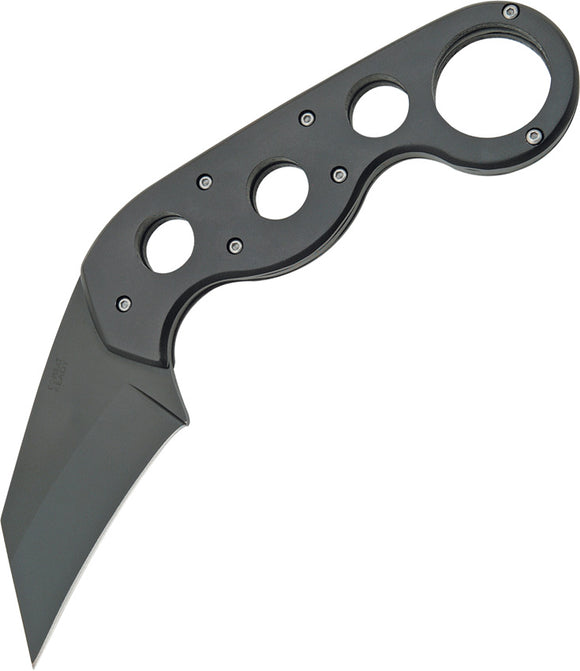 Combat Ready Karambit Black Stainless Fixed Blade Knife w/ Sheath 037