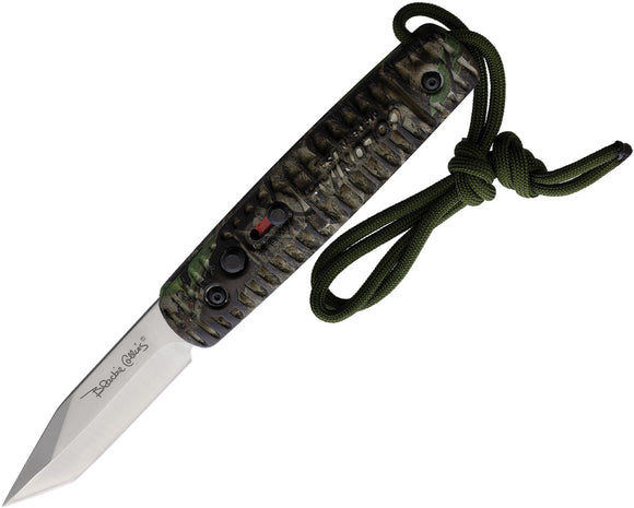 Colonial Automatic Ranger Knife Button Lock Black Camo Stainless Tanto Blade 118