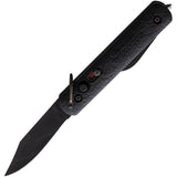 Colonial Automatic Law Enforcement Knife Black Isoplast 440A Stainless Clip Point Blade 555