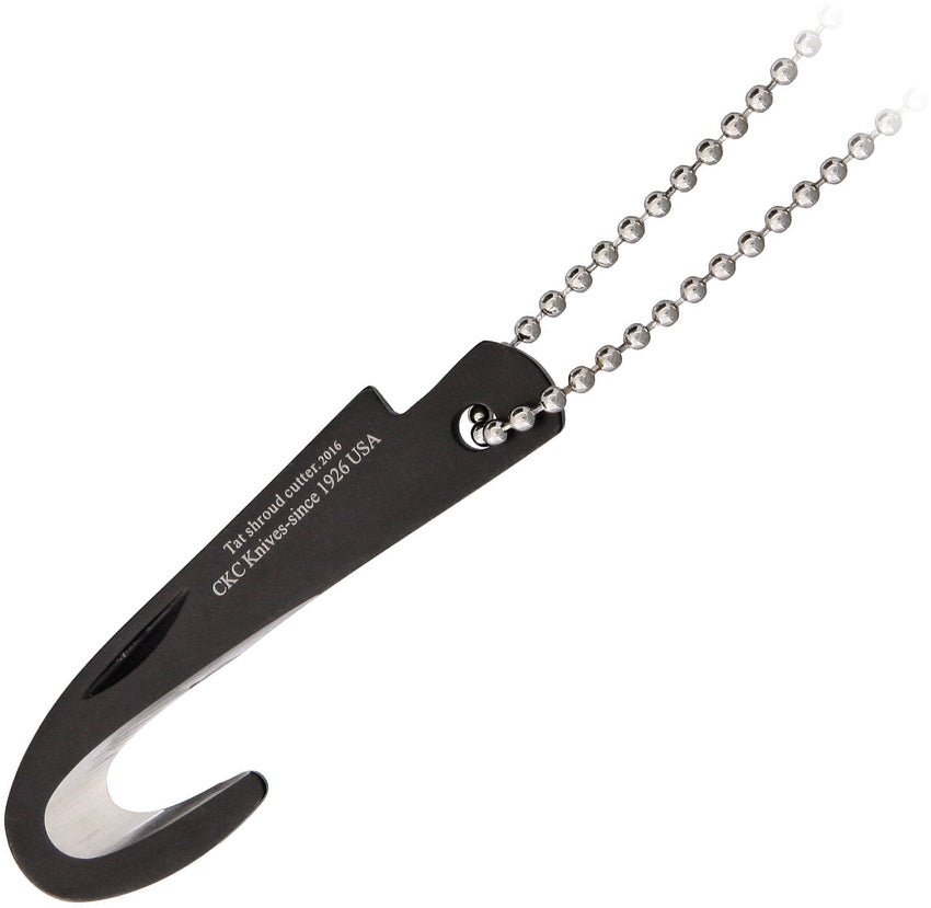 Colonial Tat Cutter Black 2Cr13 Stainless Fixed BladeNeck Knife TC ...
