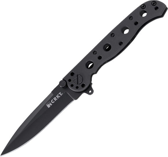CRKT M16 Spear Framelock Black Folding Blade Designed By Kit Carson Knife 01KS