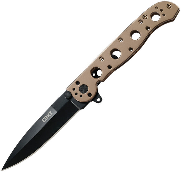 CRKT M1603 Framelock Bronze Folding Black Blade Knife 03bk