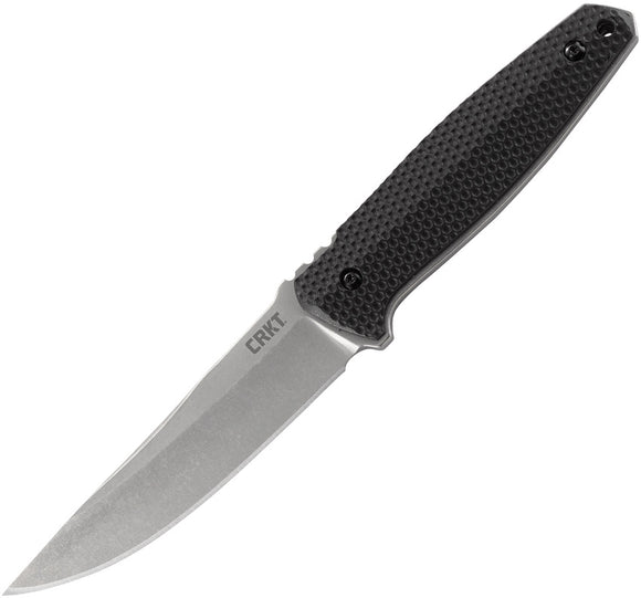 CRKT Strafe Stainless Tanto Fixed Blade Black GRN Handle Knife + Sheath 1210