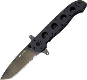 CRKT M16 Special Forces Black Folding Serrated Blade Aluminum Handle Knife 14SF