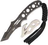 CRKT Drumfire KERT Black Fixed Blade Knife & Multi Tool Combo + Sheath 2031KERTC