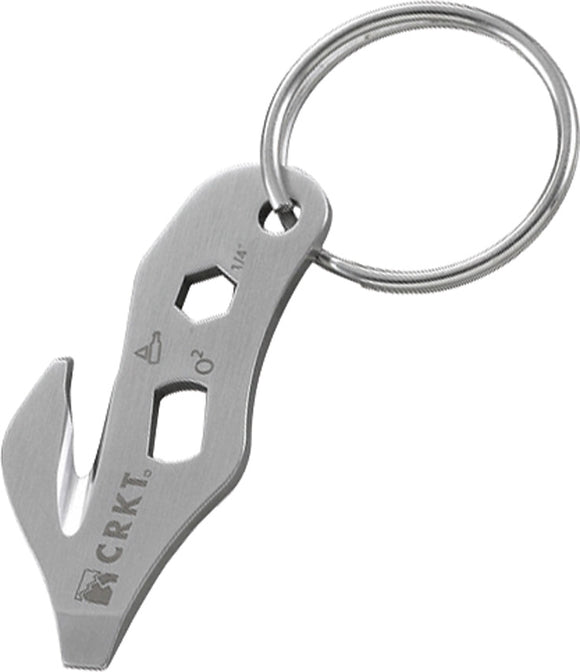 CRKT KERT Stainless Fixed Multi-Tool Keyring Ray Kirk Design Key Chain 2055K