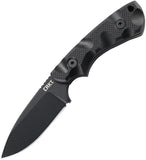 CRKT Siwi Knife Black G10 Handle Black SK5 Carbon Steel Plain Edge 2082  -On Sale