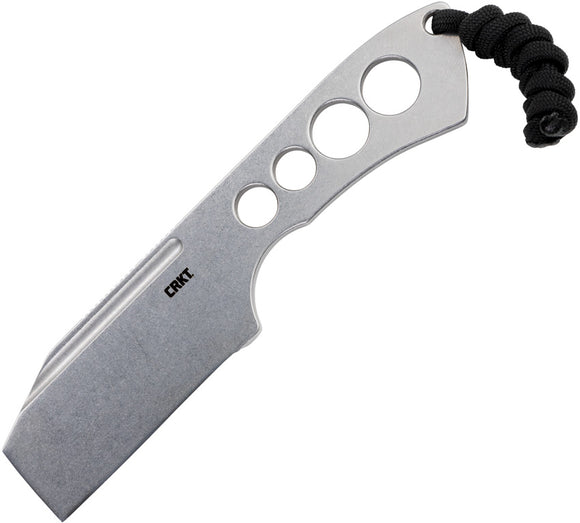 CRKT Razel Chisel Gray 8Cr13MoV Stainless Steel Fixed Blade Knife w/ Sheath 2130