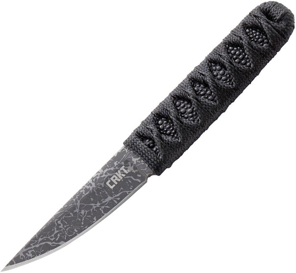 CRKT Obake Skoshi Gray TiNi Stainless Fixed Blade Black GRN Handle Knife 2365