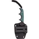 CRKT Minimalist Spear Point Fixed Blade Knife Green Resin 8Cr13MoV Steel 2396