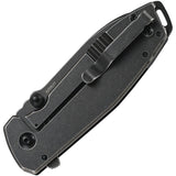 CRKT Squid XM Framelock Black A/O Folding Pocket Knife Black G10 D2 Steel 2495K