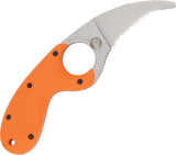 CRKT Bear Claw Fixed Serrated Blade Orange Zytel Handle Knife + Sheath 2510ER