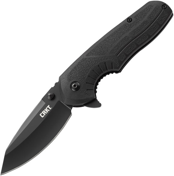 CRKT Copacetic Linerlock Black Oxide Folding Clip Pt Blade GRN Handle Knife 2620