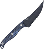 CRKT Clever Girl Black & Blue G10 SK-5 Veff Serrated Fixed Blade Knife 2709B