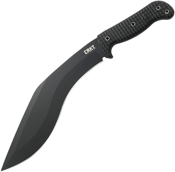 CRKT KUK Kukri Style Machete Black Handle Black 65 Mn Blade 2742