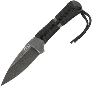 CRKT Utsidihi 7.8" Fixed Blade Stonewashed Paracord Handle Knife + Sheath 2752