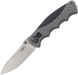 CRKT Monashee Linerlock Gray Blk Field Strip Tech Kommer Folding Knife 2842