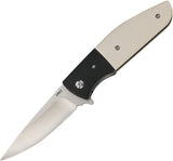 CRKT Curfew 7.3" White & Black A/O Assisted Opening Folding Knife