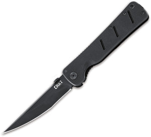 CRKT Otanashi Noh Ken Folding Stainless Clip Pt Blade Black Handle Knife 2906