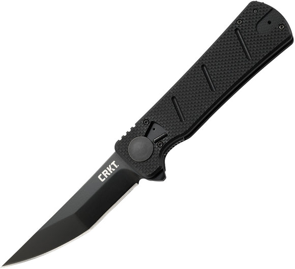 CRKT Goken Folding Knife Black G-10 Handle Tanto Blade 2920