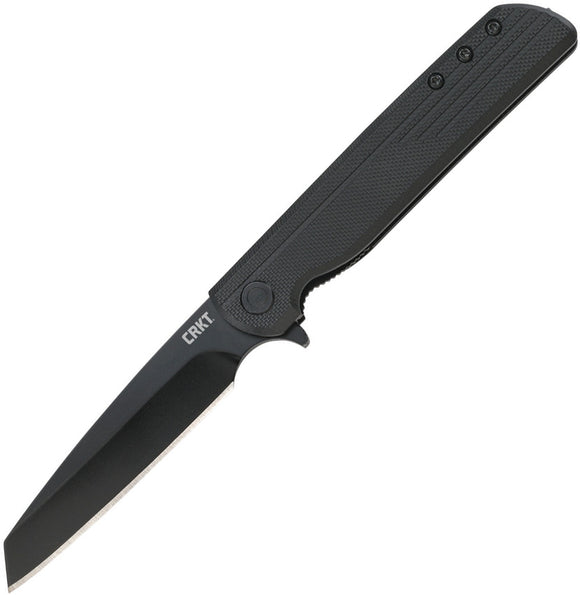 CRKT LCK+ Linerlock Blackout Folding Pocket Knife 3802k