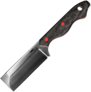 CRKT Razel Black Resin Fiber D2 Steel Cleaver Fixed Blade Knife w/ Sheath 4037