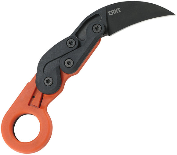 CRKT Provoke Zap Kinematic Orange Karambit Folding Knife 4041O