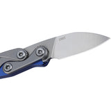 CRKT Provoke Kinematic EDC Blue Aluminum Folding D2 Steel Pocket Knife 4050