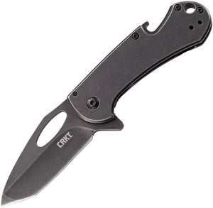 CRKT Bev-Edge Framelock Tanto Black Stonewash Flipper Folding Knife 4635