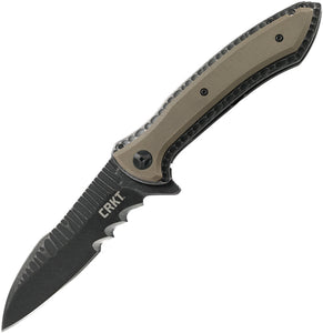 CRKT Apoc 4" Framelock Folding Knife w/ Veff Serrations 5381