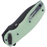 CRKT BOT Deadbolt Lock A/O Jade G10 Folding AUS-10A Stainless Pocket Knife 5420