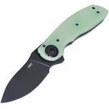 CRKT BOT Deadbolt Lock A/O Jade G10 Folding AUS-10A Stainless Pocket Knife 5420