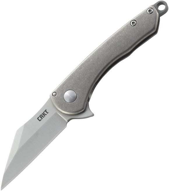 CRKT Jettison Framelock Folding Wharncliffe Blade Titanium Handle Knife 6120