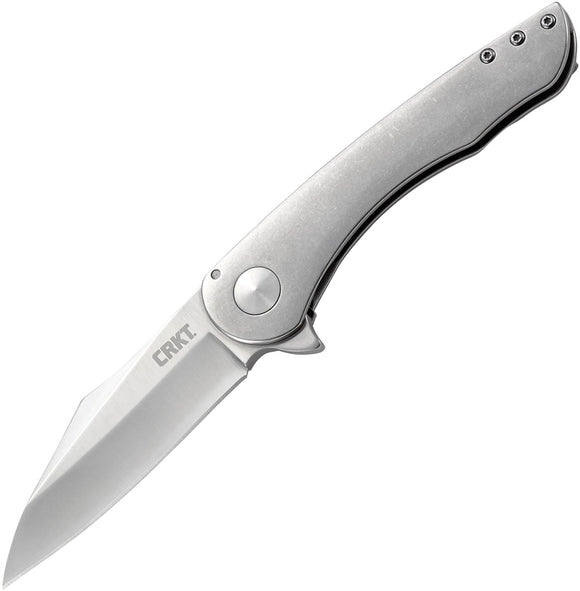 CRKT Jettison Framelock Folding Wharncliffe Blade Stonewash Handle Knife 6130