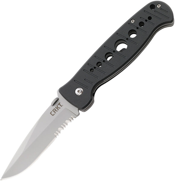 CRKT Crawford Falcon Linerlock Combo Folding Knife 6243n