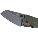 CRKT Overland Compact Framelock Green G10 Folding D2 Tool Steel Pocket Knife 6277