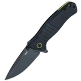 CRKT Dextro Linerlock Black Aluminum Folding D2 Steel Drop Pt Pocket Knife 6295