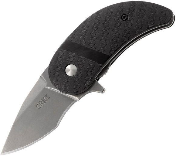 CRKT Snicker Linerlock Folding Blade Black GRN Carbon Fiber Handle Knife 6415